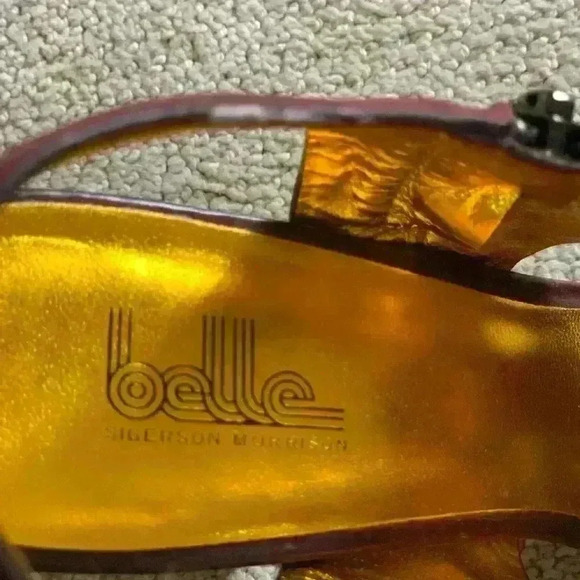 Belle by Sigerson Morrison Burgundy sandals - Picture 9 of 11